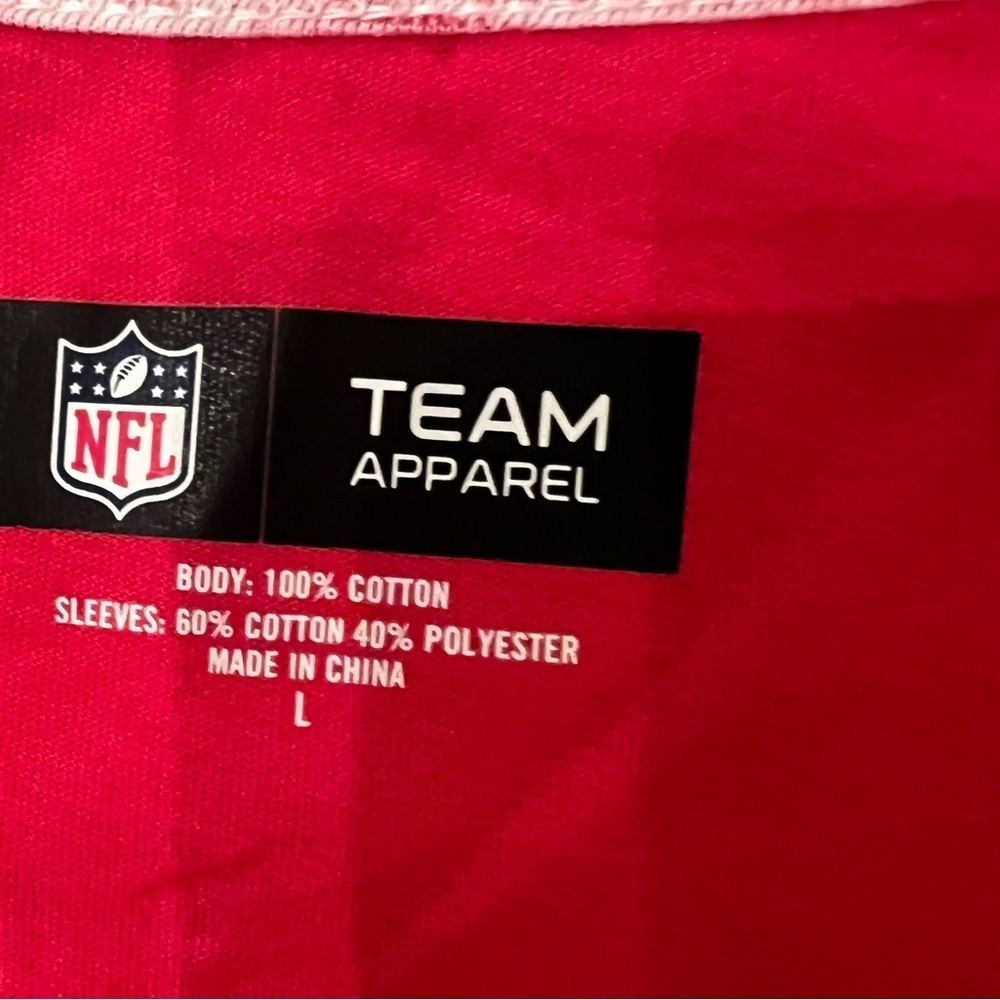 ATLANTA FALCONS WOMEN’S CASUAL SCOOP NECK 3/4 LENGTH SLEEVES TOP SIZE LARGE - Picture 7 of 7